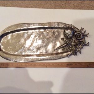 Pewter serving tray